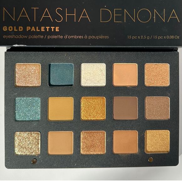 Natasha Denona Gold Palette Original Large Pan Version 15 Shades Brand New - Picture 5 of 16